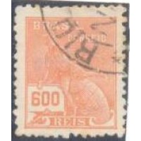 R-324 - 1939/40 - FILIGRANA CASA+DA+MOEDA+BRASIL - VERTICAL - CARIMBADO - SEM GOMA - CHARNEIRA - RHM R$ 5,50 (0,50 UFs X 5,00)