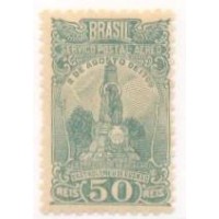 A-017 - 1929 - AERONÁUTICA - MONUMENTO AO PADRE GUSMÃO - 50 RÉIS - 2ª COLUNA - GOMADO - RHM R$ 5,00 (1 UFs X 5,00)