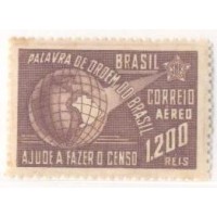 A-043 - 1941 - 5º RECENSEAMENTO NACIONAL - 2ª COLUNA - 1200 RÉIS - GOMADO - PONTOS DE OXIDAÇÃO - RHM R$ 30,00 (6 UFs X 5,00)