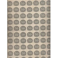 C-0180 - 1943 - CENTENÁRIO DO SELO BRASILEIRO - REPRODUÇÃO DO OLHO DE BOI - 2ª COLUNA RHM - FOLHA C/ 70 SELOS - RHM R$ 598,50 (133 UFs X 4,50)