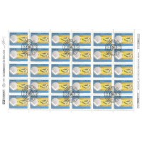 C-1817 - 1992 - HOMENAGEM AO GRANDE ORIENTE DO BRASIL - FOLHA C/ 30 SELOS - C/ CARIMBO CBC - RHM R$ 75,00 (15 UFs X 5,00)