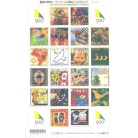 C-2255/2274 - 2000 - 500 ANOS DO DESCOBRIMENTO DO BRASIL - FOLHA COMPLETA COM VINHETAS - C/ PONTOS DE FERRUGEM - RHM 100 UFS