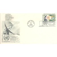 ONU NEW YORK - 1968 - FDC - ORGANIZAÇÃO MUNDIAL DE METEOROLOGIA - GLOBO TERRESTRE E RADIAR - SÉRIE 2 SELOS SOBRE 2 FDC ILUSTRADOS - Y 0182/183