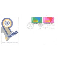 ONU NEW YORK - 1971 - FDC - RESOLUÇÕES DO CONSELHO DAS NAÇÕES UNIDAS PARA A NAMÍBIA MAPA DA ÁFRICA COM FOCO NA NAMÍBIA - SÉRIE 2 BONITOS SELOS SOBRE FDC ILUSTRADO - Y 0233/234