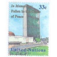 ONU NEW YORK - 1999 - MINT - EM MEMÓRIA DOS MORTOS A SERVIÇO DA PAZ SEDE NEW YORK - Y 811