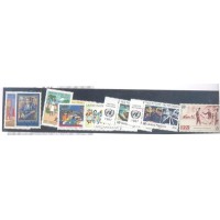 ONU NEW YORK - ACUMULAÇÃO - CONJUNTO C/ 9 SELOS NOVOS