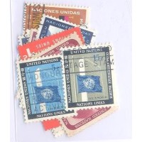 ONU NEW YORK - 1962 - USADO - TODAS AS EMISSÕES DO ANO - 6 NUM TOTAL DE 14 SELOS - Y 96/109