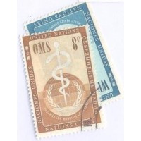 ONU NEW YORK - 1956 - USADO - ORGANIZAÇÃO MUNDIAL DA SAÚDE - Y 42/43