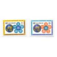 ONU NEW YORK - 1968 - MINT - SECRETARIADO DA ONU - SÉRIE 2 SELOS - Y 175/76