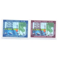 ONU NEW YORK - 1970 - MINT - PROJETO DE DESENVOLVIMENTO DO RIO MEKONG - SÉRIE 2 SELOS - Y 199/20