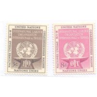 ONU NEW YORK - 1954 - MINT - ORGANIZAÇÃO INTERNACIONAL DO TRABALHO - SÉRIE 2 SELOS - Y 0027/28