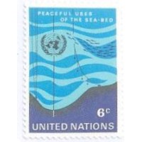 ONU NEW YORK - 1972 - MINT - UTILIZAÇÃO PACÍFICA DOS FUNDOS DO MARINHOS - Y 0208