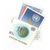 ONU NEW YORK - 1964 - MINT - SÉRIE REGULAR DE 4 SELOS - SÓ O SELO 124 TEM UMA PEQUENA MANCHA DE FERRUGEM - Y 121/24 