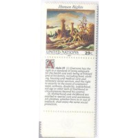 ONU NEW YORK - 1992 - MINT - DECLARAÇÃO UNIVERSAL DOS DIREITOS DO HOMEM - SÉRIE C/ 6 SELOS COM OS ART 25 E 26 EM FRANCÊS, INGLÊS E ALEMÃO - Y 635/40 