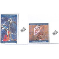 ONU NEW YORK - 1995 - MINT - CONFERÊNCIA MUNDIAL SOBRE A MULHER - SÉRIE 2 SELOS - Y 678/79