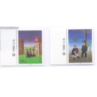 ONU NEW YORK - 1990 - MINT - PREVENÇÃO DO CRIME - SÉRIE 2 SELOS - Y 576/77