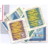 ONU NEW YORK - 1963 - USADOS - TODAS EMISSÕES DO ANO - 9 SELOS - Y 110/118 