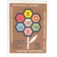 ONU NEW YORK - 1972 - MINT - 25 ANOS DA COMISSÃO ECONÔMICA EUROPÉIA - Y 224