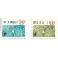 ONU NEW YORK - 1962 - MINT - OPERAÇÃO DE PAZ NO CONGO - SÉRIE 2 SELOS - Y 106/107 