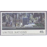 ONU NEW YORK - 1989 - MINT - VISTA AÉREA DA SEDE DA ONU - Y 542 