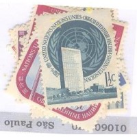 ONU NEW YORK - 1951 - SÉRIE REGULAR - SÉRIE 11 SELOS NOVOS COM PONTOS DE FERRUGEM - Y 01/11 