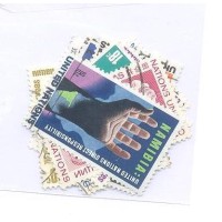 ONU NEW YORK - 1975 - USADOS - TODAS AS EMISSÕES DO ANO - 10 SELOS - Y 249/158 