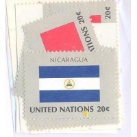 ONU NEW YORK - 1982 - MINT - BANDEIRAS DOS ESTADOS MEMBROS DA ONU (III) - SÉRIE 16 SELOS - Y 365/80