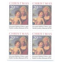 USA - 1993 - NATAL - QUADRA MINT C/ A VIRGEM E O MENINO DE GIOVANNI BATTISTA CIMA - Y 2193 
