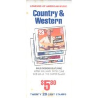 USA - 1993 - CADERNETA - COUNTRY & WESTERN - NOVO C/ PONTOS DE FERRUGEM 