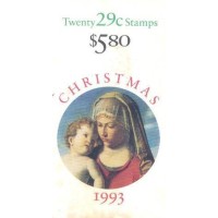 USA - 1993 - CADERNETA - NATAL - NOVO C/ PONTOS DE FERRUGEM