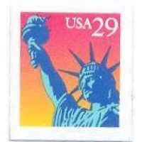 USA - 1 SELO - ESTATUA DA LIBERDADE - NOVO -  AUTO ADESIVO