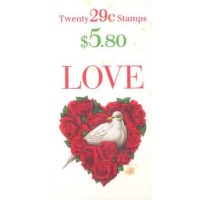 USA - 1993 - CADERNETA - LOVE - NOVO - C/ PONTOS DE FERRUGEM