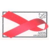 USA - 1 SELO - CAMPANHA CONTRA AIDS - NOVO