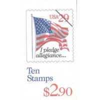 USA - CADERNETA - BANDEIRA DOS ESTADOS UNIDOS - NOVO - C/ PONTOS DE FERRUGEM - 1992 