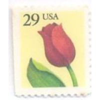 USA - 1 SELO - FLOR ROSA - NOVO