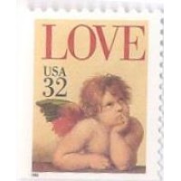 USA - 1995 - MINT - LOVE + ANJO - 1 SELO