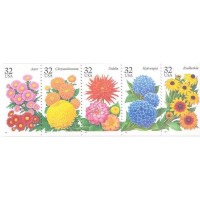 USA - 1995 - 1 TIRA DE 5 SELOS - FLORES - MINT