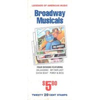 USA - 1993 - CADERNETA - BROADWAY MUSICAL - NOVO - C/ MARCA DE CHARNEIRA
