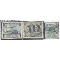 ITÁLIA - 1952 - DIA DAS FORÇAS ARMADAS - SÉRIE 3 SELOS - USADOS - MILITARISMO - Y 637/39 