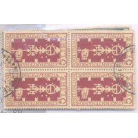 ITÁLIA - 1949 - CINQUENTENÁRIO DA BIENAL DE ARTE EM VENEZA - QUADRA - USADA - Y 532/535