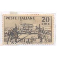 ITÁLIA - 1950 - 28ª FEIRA DE MILÃO - NOVO C/ PONTOS DE FERRUGEM - Y 554