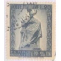 ITÁLIA - 1949 - INAUGURAÇÃO DO MONUMENTO EM MEMÓRIA DO PATRIOTA GIUSEPPE MAZZINI - USADO - Y 542 
