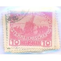 ÁUSTRIA - USADO - SOBRETAXA PRO ORFÃOS DE GUERRA - SÉRIE 5 SELOS - Y 138/42