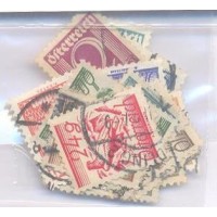 ÁUSTRIA - USADO - 1925 - SÉRIE CORRENTE - CIFRAS E PAISAGENS - 19 SELOS - Y 331/333A + 335/338 - 340/350