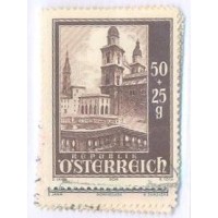 ÁUSTRIA - USADO - 1948 - PRÓ CATEDRAL DE SALSBOURG - SÉRIE 8 SELOS - Y 755/762