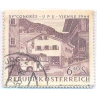 ÁUSTRIA - USADO - 1964 - 15 CONGRESSO DA UPU - SÉRIE 8 SELOS - Y 993/1000