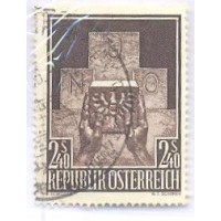 ÁUSTRIA - USADO - 1956 - ADMISSÃO DA ÁUSTRIA NAS NAÇÕES UNIDAS - SELO ÚNICO - Y 858