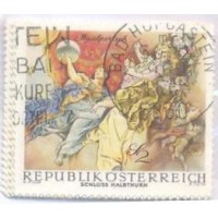 ÁUSTRIA - USADO - 1968 - AFRESCOS BARROCOS - SÉRIE 6 SELOS - Y 1108/1113 