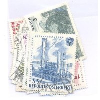 ÁUSTRIA - USADO - 1961 A 1964 - 20 SELOS COMEMORATIVOS - ACUMULAÇÃO