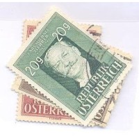 ÁUSTRIA - USADO - 3 SELOS - ANIVERSÁRIO DE ARTISTAS - Y 694+694A+695 